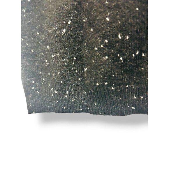 C by Bloomingdale's 100% Cashmere Sweater Set Black White Fleck Twin Set Small - Picture 12 of 14